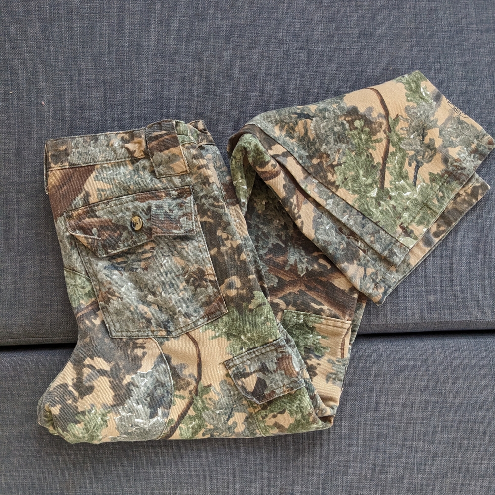 Vintage King's Camo Stretch Hunting Camouflage Cargo Pants Y2K